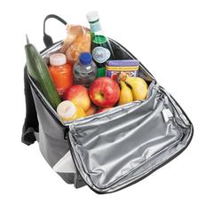 Vue Sac à dos isotherme Impact en rPET AWARE™ de couleur gris| Krokrodeal
