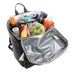 Vue Sac à dos isotherme Impact en rPET AWARE™ de couleur noir| Krokrodeal
