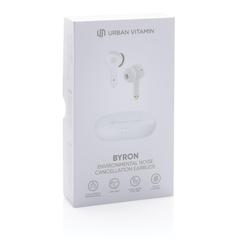 Vue Ecouteurs sans fil ENC Urban Vitamin Byron de couleur blanc| Krokrodeal