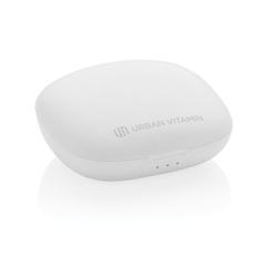Vue Ecouteurs sans fil ENC Urban Vitamin Byron de couleur blanc| Krokrodeal
