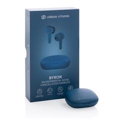Vue Ecouteurs sans fil ENC Urban Vitamin Byron de couleur bleu| Krokrodeal