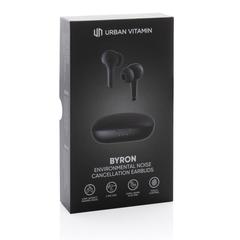 Vue Ecouteurs sans fil ENC Urban Vitamin Byron de couleur noir| Krokrodeal
