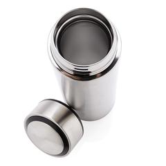 Vue Bouteille étanche en acier de couleur gris| Krokrodeal