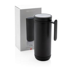 Vue Mug antifuite Click de couleur gris| Krokrodeal