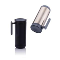 Vue Mug antifuite Click de couleur gris| Krokrodeal