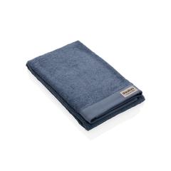 Vue Serviette bain 50x100cm Ukiyo Sakura AWARE™ Made in Europe de couleur bleu| Krokrodeal