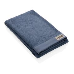 Vue Serviette bain 50x100cm Ukiyo Sakura AWARE™ Made in Europe de couleur bleu| Krokrodeal