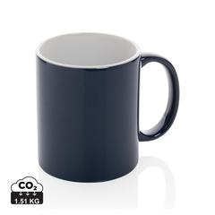 Vue Mug céramique classique de couleur bleu| Krokrodeal