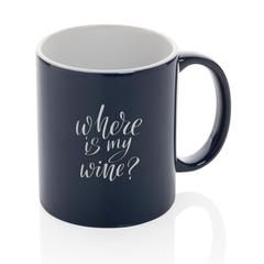 Vue Mug céramique classique de couleur bleu| Krokrodeal