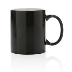 Vue Mug céramique classique de couleur noir| Krokrodeal