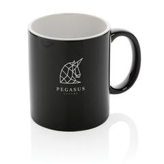 Vue Mug céramique classique de couleur noir| Krokrodeal