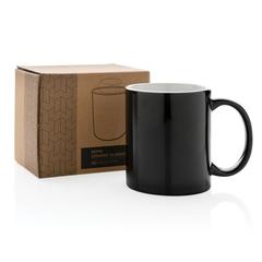 Vue Mug céramique classique de couleur noir| Krokrodeal