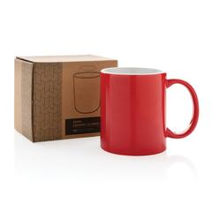 Vue Mug céramique classique de couleur rouge| Krokrodeal