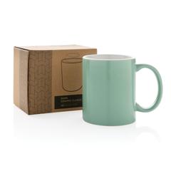 Vue Mug céramique classique de couleur vert| Krokrodeal