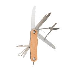 Vue Couteau de poche Wood de couleur marron| Krokrodeal