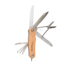 Vue Couteau de poche Wood de couleur marron| Krokrodeal