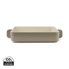 Vue VINGA Plat à four rectangulaire en grès Monte de couleur gris| Krokrodeal