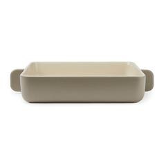Vue VINGA Plat à four rectangulaire en grès Monte de couleur gris| Krokrodeal