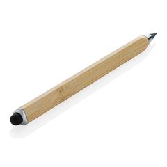 Vue Crayon infini et multitâches en bambou Eon de couleur marron| Krokrodeal
