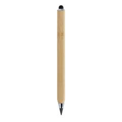 Vue Crayon infini et multitâches en bambou Eon de couleur marron| Krokrodeal