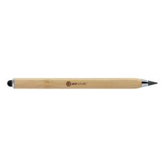 Vue Crayon infini et multitâches en bambou Eon de couleur marron| Krokrodeal