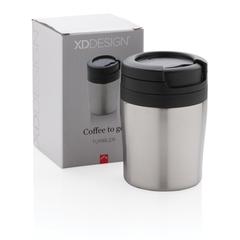 Vue Tasse Coffee to go de couleur gris| Krokrodeal