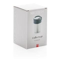 Vue Tasse Coffee to go de couleur gris| Krokrodeal