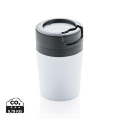 Vue Tasse Coffee to go de couleur blanc| Krokrodeal