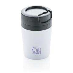 Vue Tasse Coffee to go de couleur blanc| Krokrodeal
