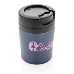 Vue Tasse Coffee to go de couleur bleu| Krokrodeal