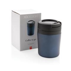 Vue Tasse Coffee to go de couleur bleu| Krokrodeal