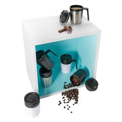 Vue Tasse Coffee to go de couleur noir| Krokrodeal