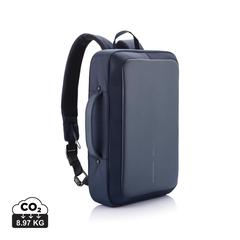 Vue Bobby Bizz sac à dos et sacoche antivol de couleur bleu| Krokrodeal