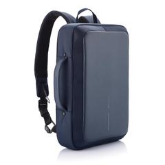 Vue Bobby Bizz sac à dos et sacoche antivol de couleur bleu| Krokrodeal