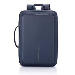 Vue Bobby Bizz sac à dos et sacoche antivol de couleur bleu| Krokrodeal