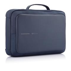 Vue Bobby Bizz sac à dos et sacoche antivol de couleur bleu| Krokrodeal