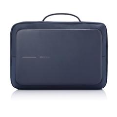 Vue Bobby Bizz sac à dos et sacoche antivol de couleur bleu| Krokrodeal