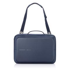 Vue Bobby Bizz sac à dos et sacoche antivol de couleur bleu| Krokrodeal