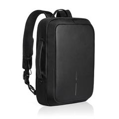 Vue Bobby Bizz sac à dos et sacoche antivol de couleur noir| Krokrodeal
