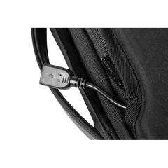 Vue Bobby Bizz sac à dos et sacoche antivol de couleur noir| Krokrodeal