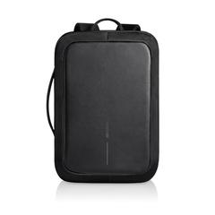 Vue Bobby Bizz sac à dos et sacoche antivol de couleur noir| Krokrodeal