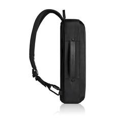 Vue Bobby Bizz sac à dos et sacoche antivol de couleur noir| Krokrodeal