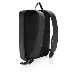 Vue Bobby Bizz sac à dos et sacoche antivol de couleur noir| Krokrodeal