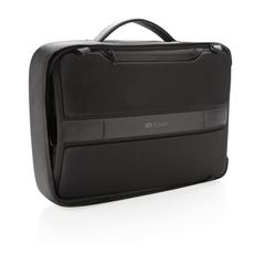 Vue Bobby Bizz sac à dos et sacoche antivol de couleur noir| Krokrodeal