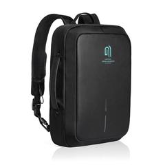 Vue Bobby Bizz sac à dos et sacoche antivol de couleur noir| Krokrodeal