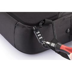 Vue Bobby Bizz sac à dos et sacoche antivol de couleur noir| Krokrodeal