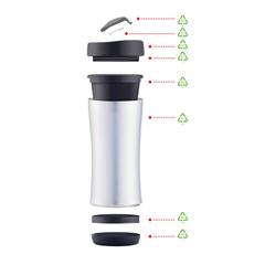 Vue Mug éco Boom de couleur gris| Krokrodeal