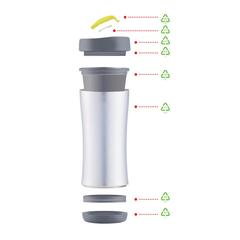 Vue Mug éco Boom de couleur vert| Krokrodeal