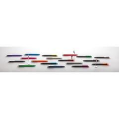 Vue Stylo X3 finition gomme noire de couleur bleu| Krokrodeal