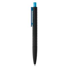 Vue Stylo X3 finition gomme noire de couleur bleu| Krokrodeal